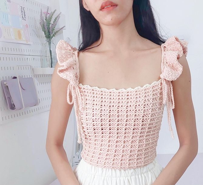 Crochet Written Pattern Aurelia Top Etsy In 2025 Crochet Sweater Design Cro E1758900741943